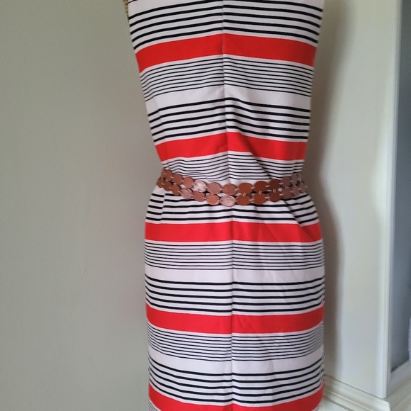 Calvin Klein Brown Leather fringe boho tie belt - Picture 5 of 8